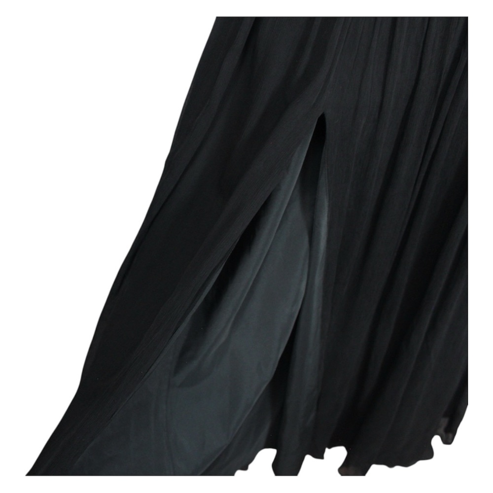 J Crew Black Silk Chiffon Bridesmaid Dress Size 10 - Picture 5 of 8